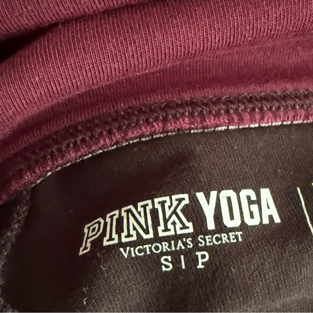 Victoria's Secret Burgundy Pink Yoga leggings